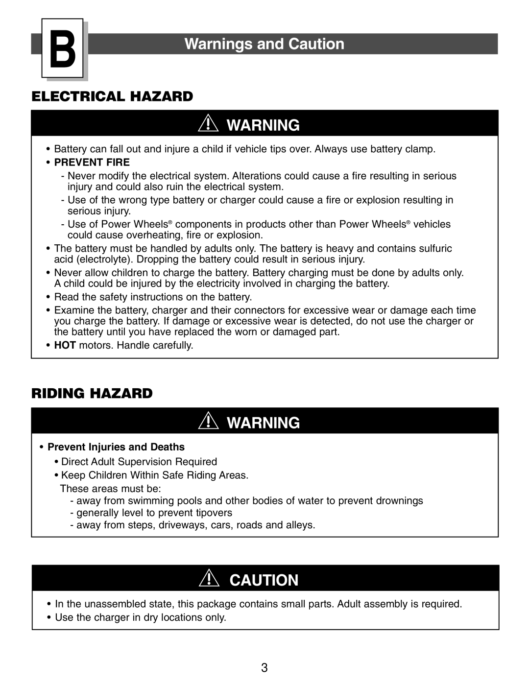 Kawasaki B9272 owner manual Electrical Hazard, Prevent Injuries and Deaths 