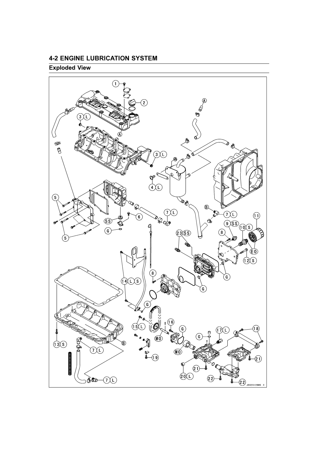 Kawasaki STX-15F service manual Exploded View 