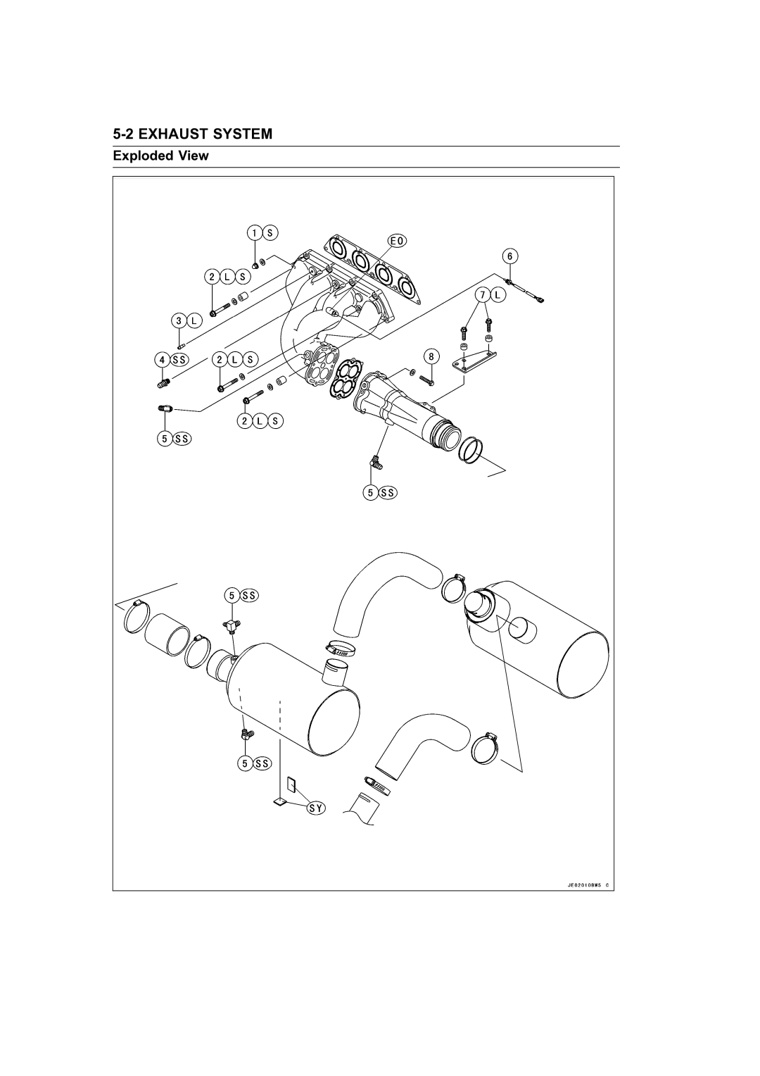 Kawasaki STX-15F service manual Exploded View 