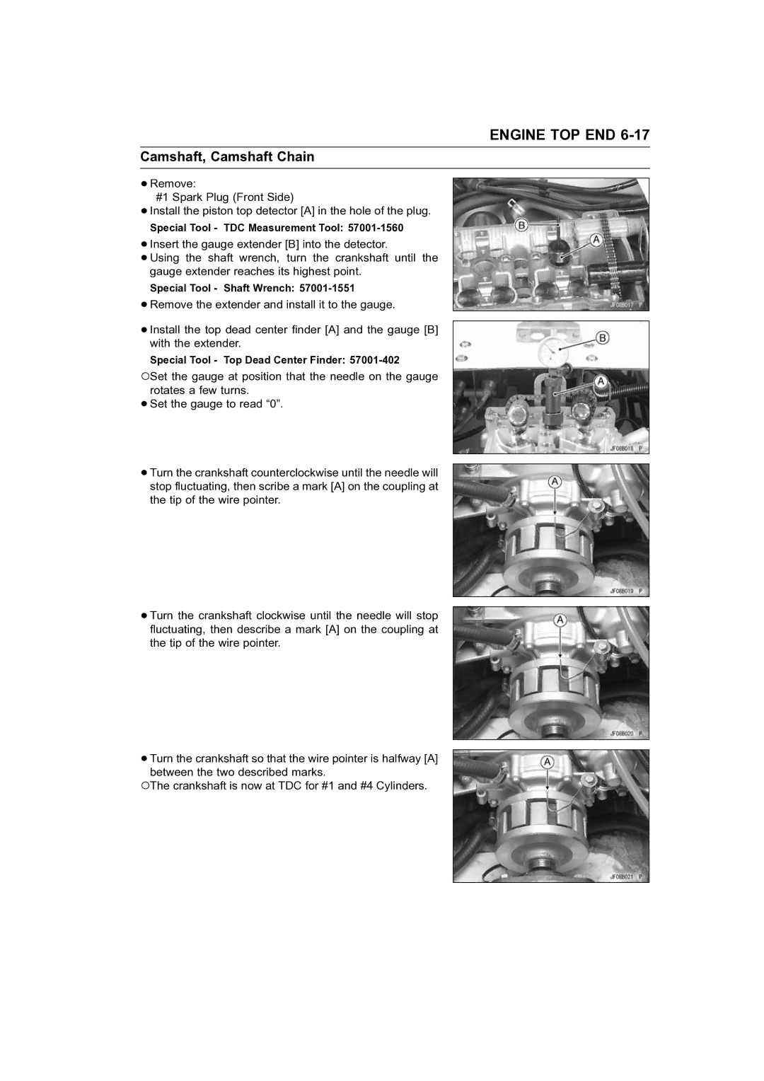 Kawasaki STX-15F service manual Special Tool TDC Measurement Tool 