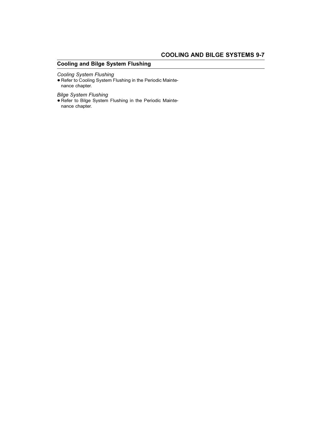 Kawasaki STX-15F service manual Cooling and Bilge System Flushing, Cooling System Flushing 