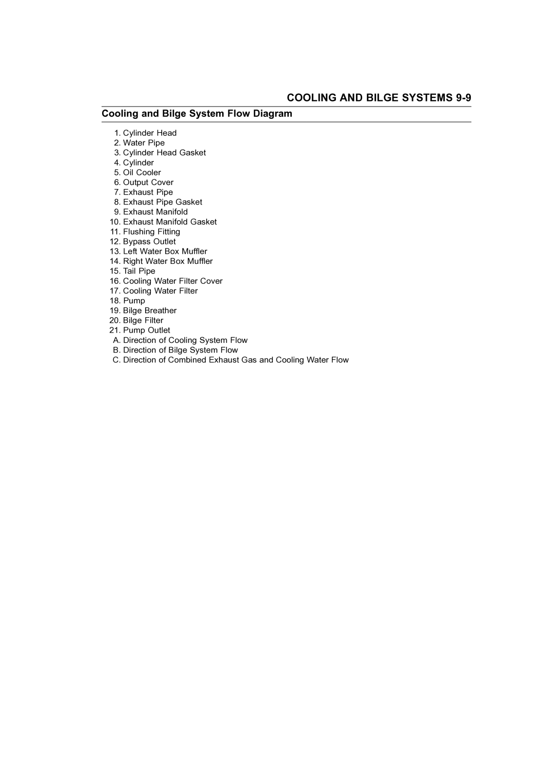 Kawasaki STX-15F service manual Cooling and Bilge Systems 