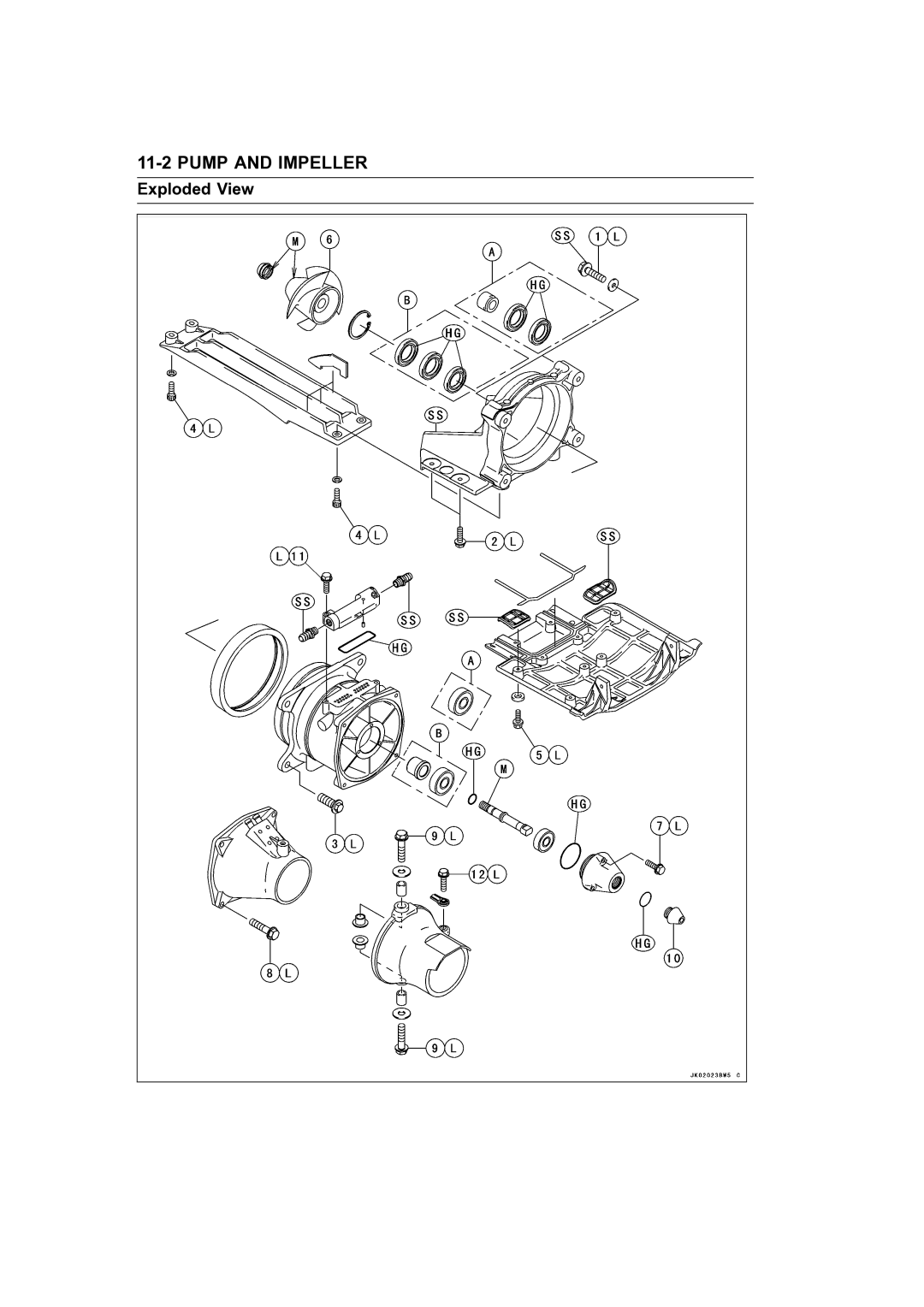 Kawasaki STX-15F service manual Exploded View 