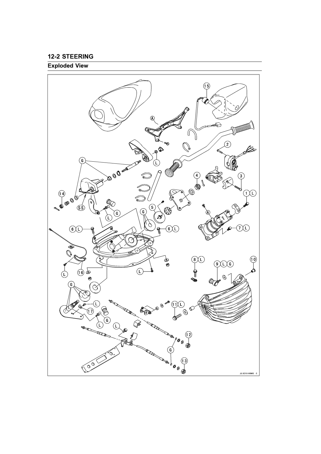 Kawasaki STX-15F service manual Exploded View 