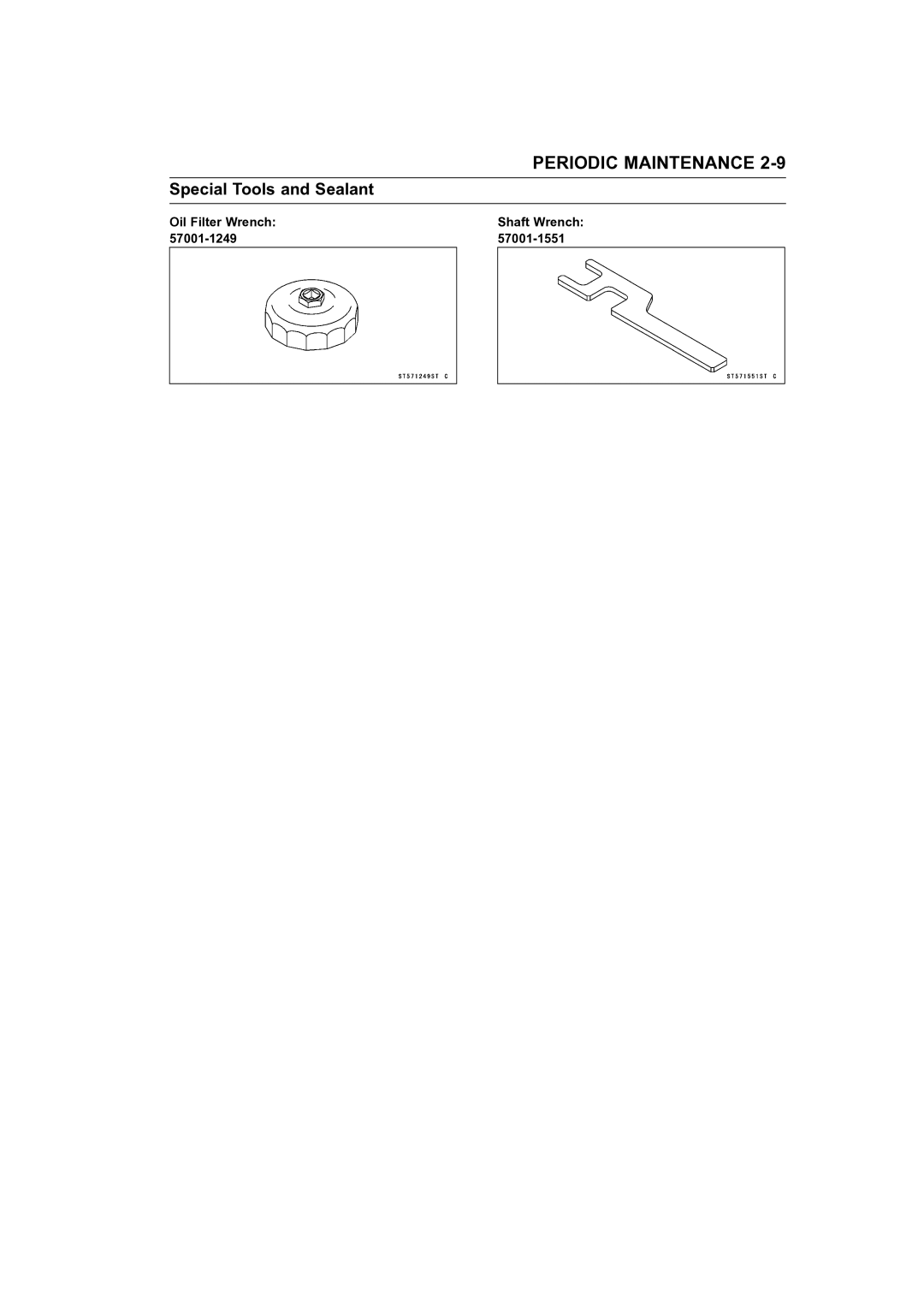 Kawasaki STX-15F service manual Special Tools and Sealant 