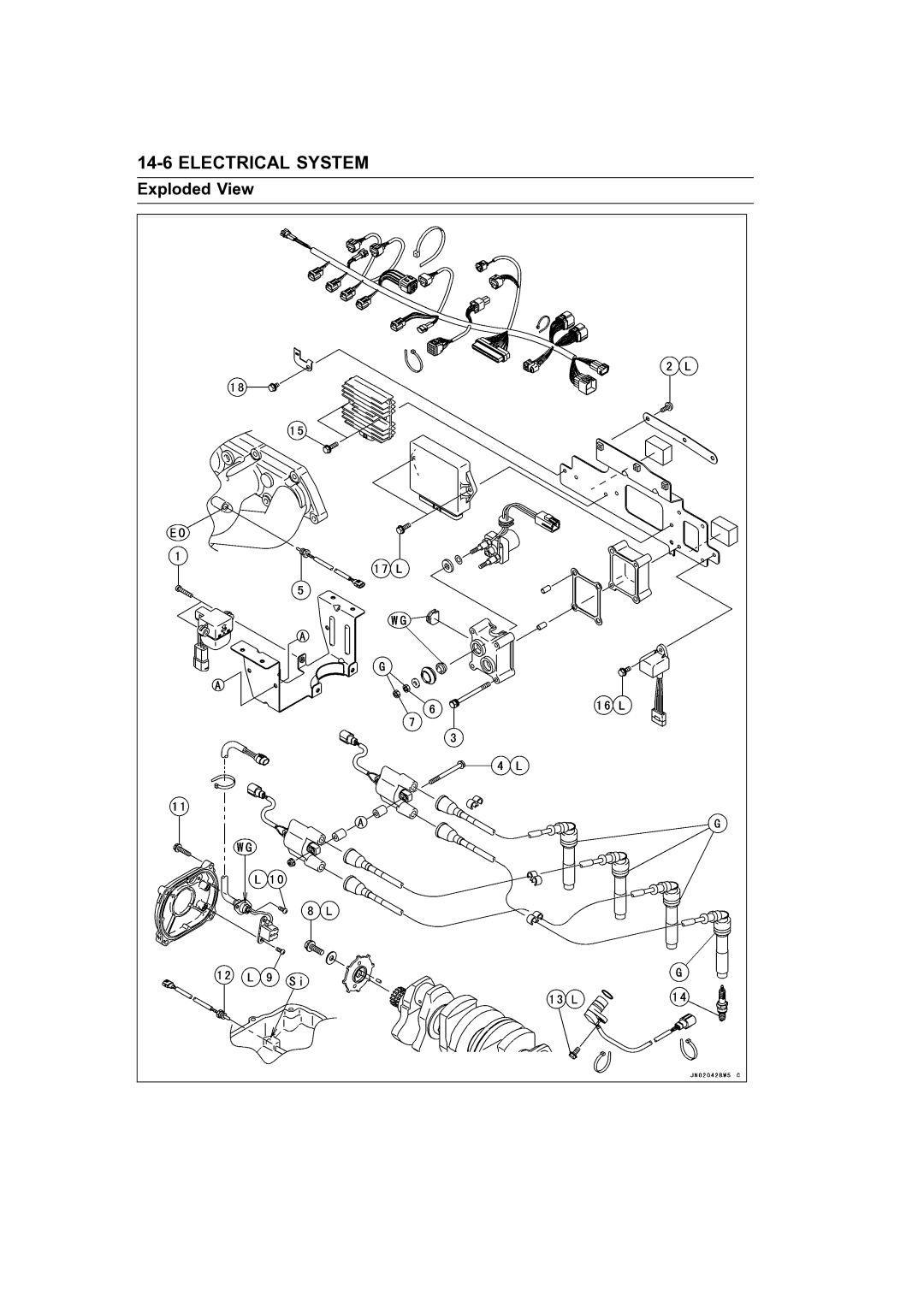 Kawasaki STX-15F service manual Exploded View 