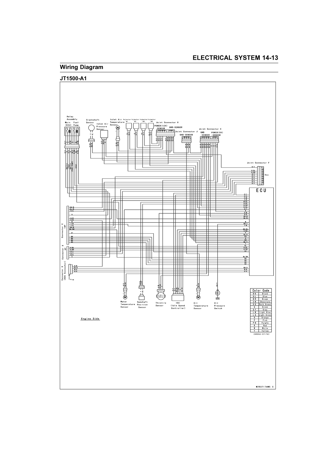 Kawasaki STX-15F service manual Electrical System 