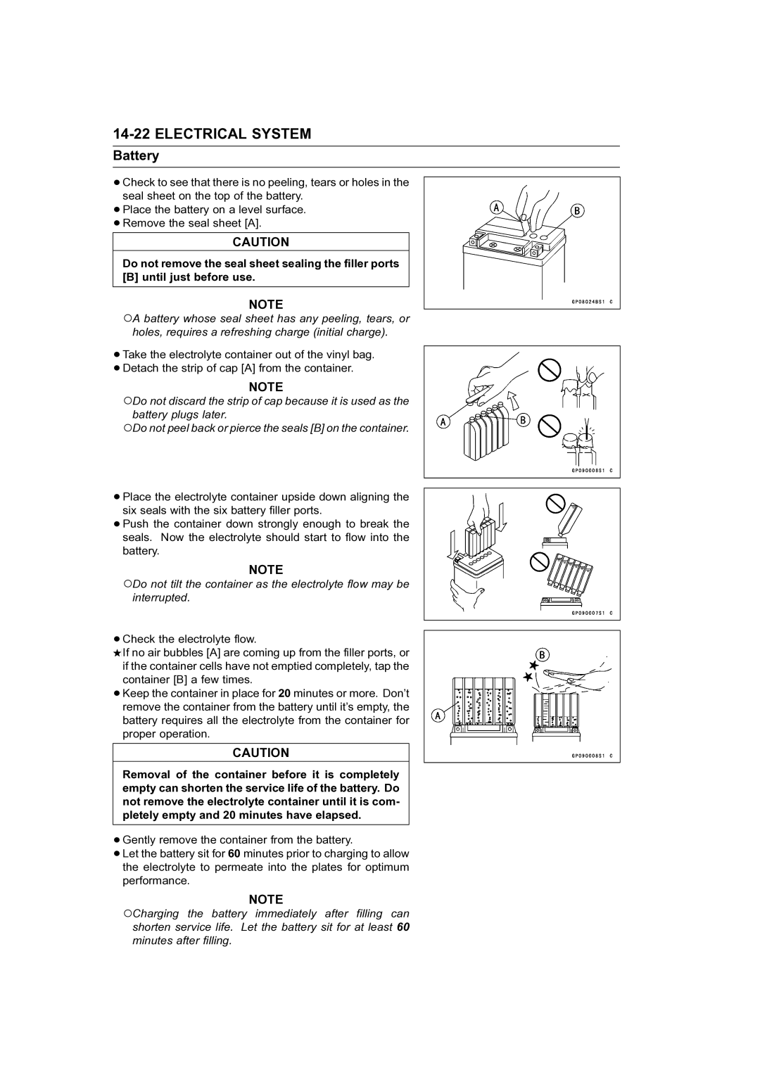 Kawasaki STX-15F service manual Electrical System 