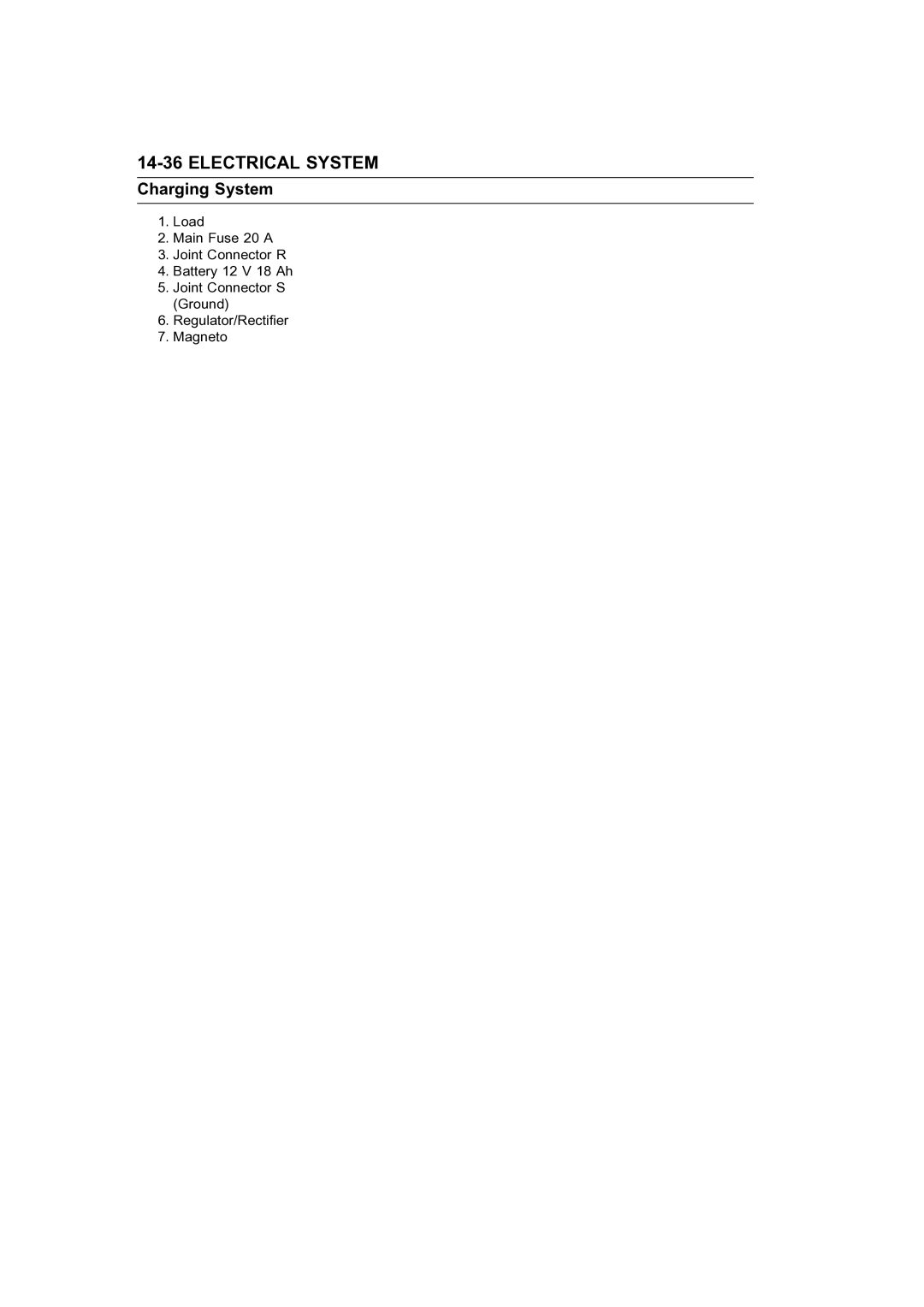 Kawasaki STX-15F service manual Electrical System 