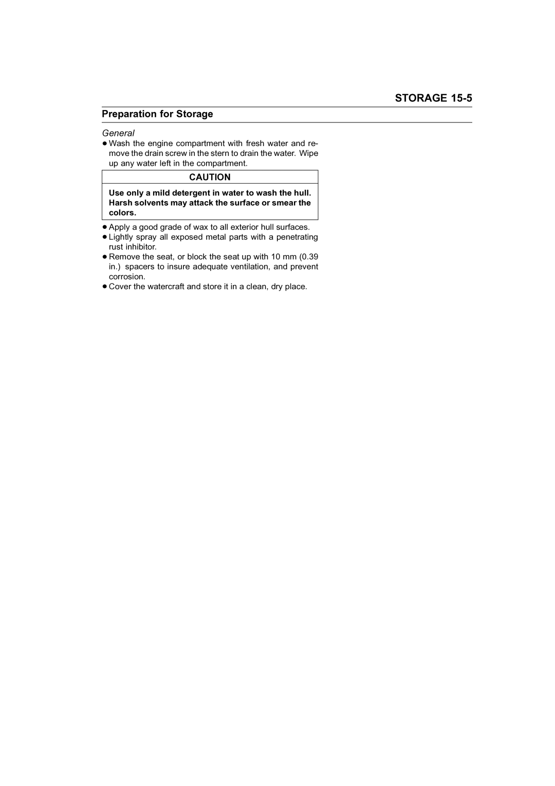 Kawasaki STX-15F service manual General 