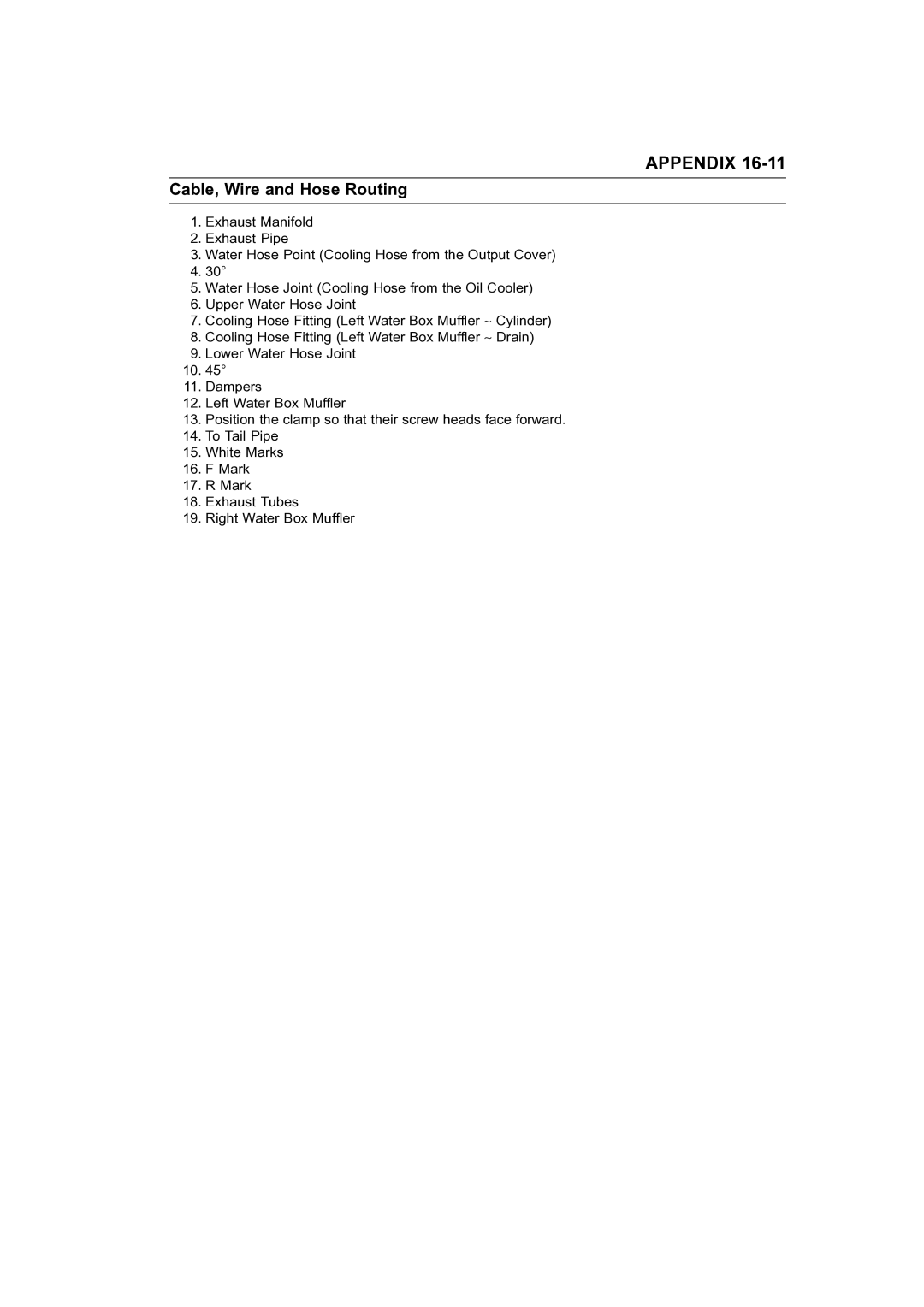 Kawasaki STX-15F service manual Appendix 