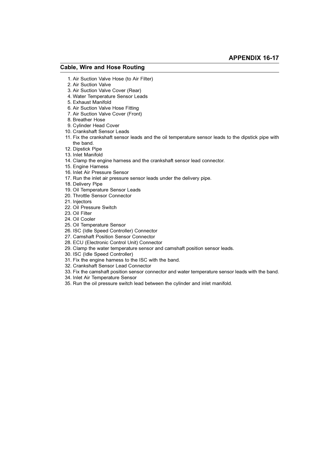 Kawasaki STX-15F service manual Appendix 