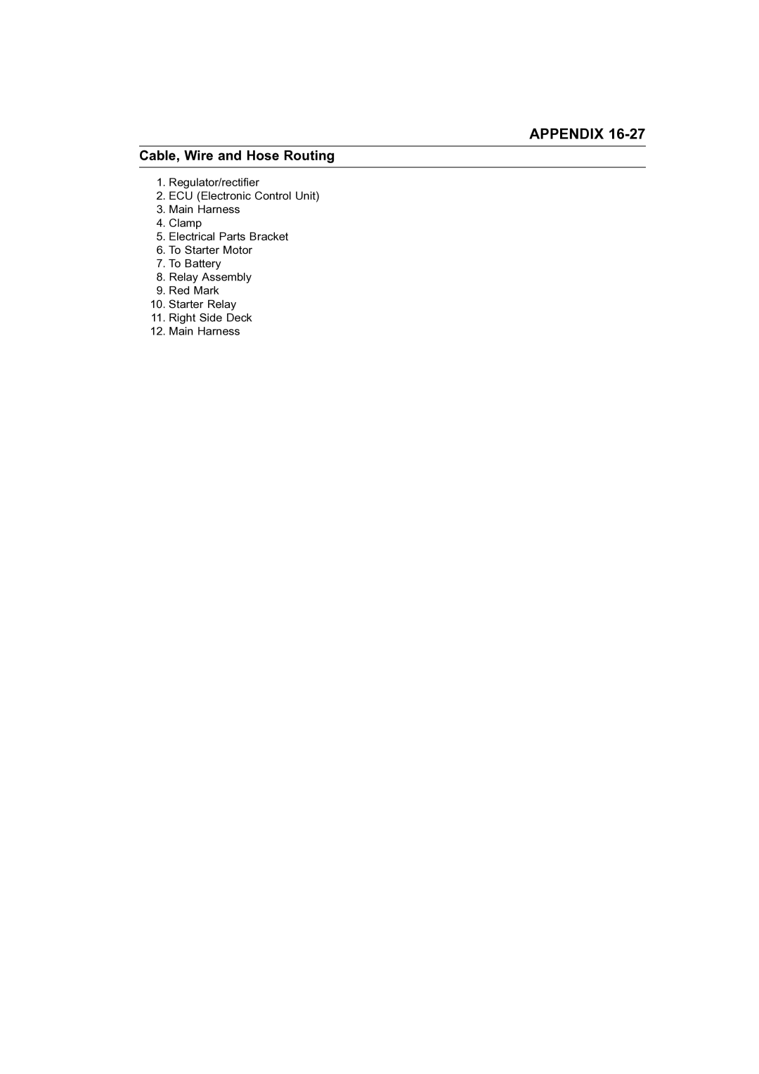 Kawasaki STX-15F service manual Appendix 