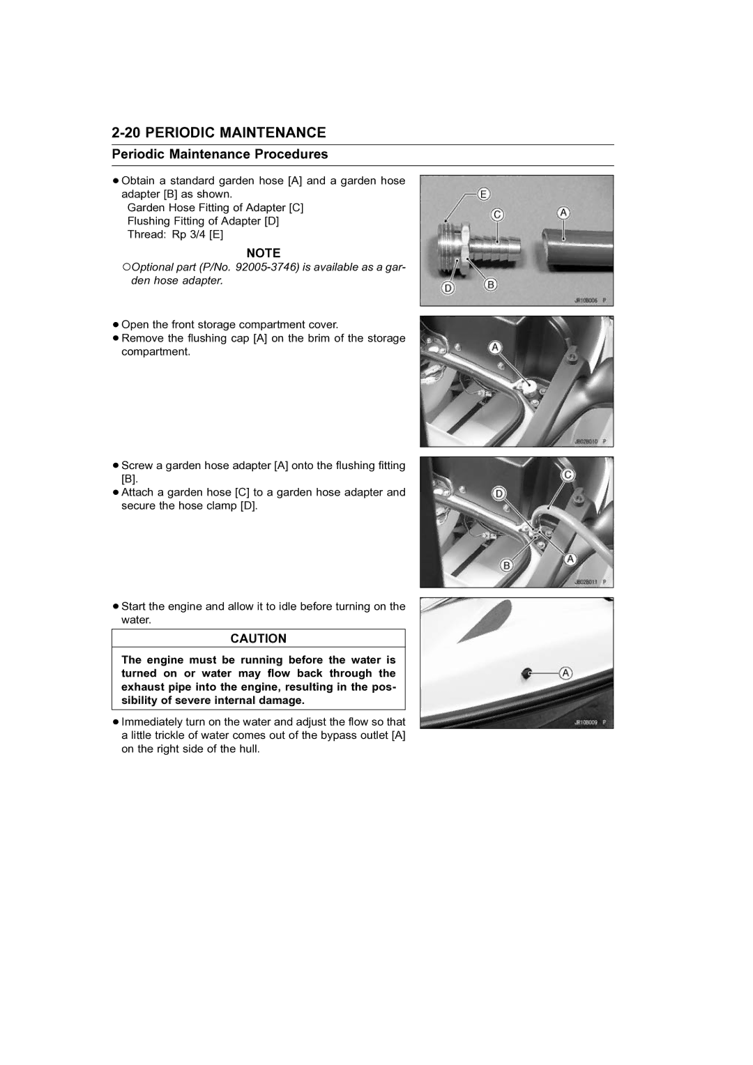 Kawasaki STX-15F service manual Periodic Maintenance 