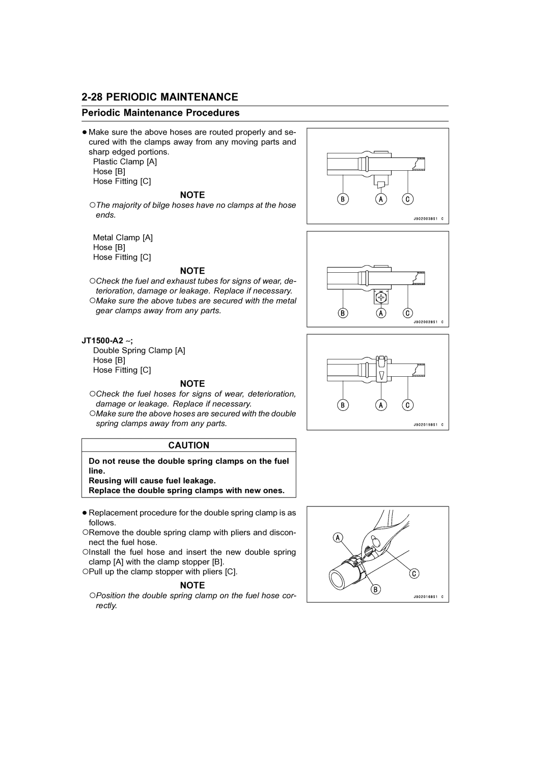 Kawasaki STX-15F service manual JT1500-A2 ∼ 