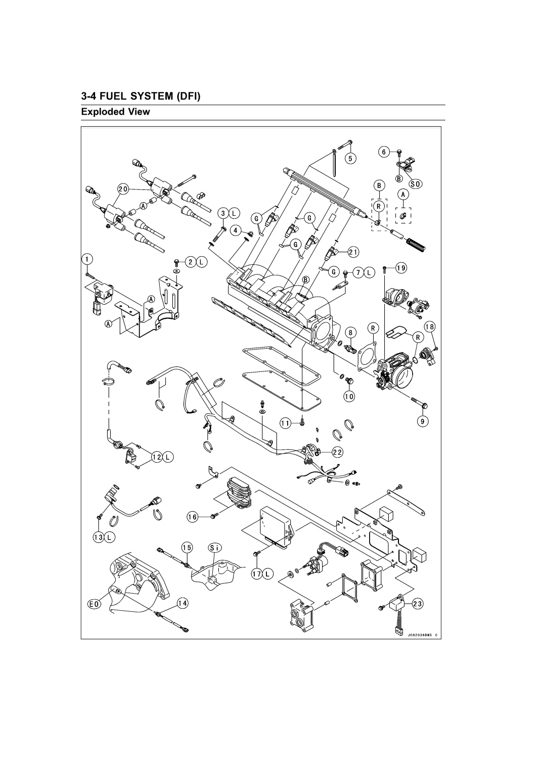 Kawasaki STX-15F service manual Exploded View 