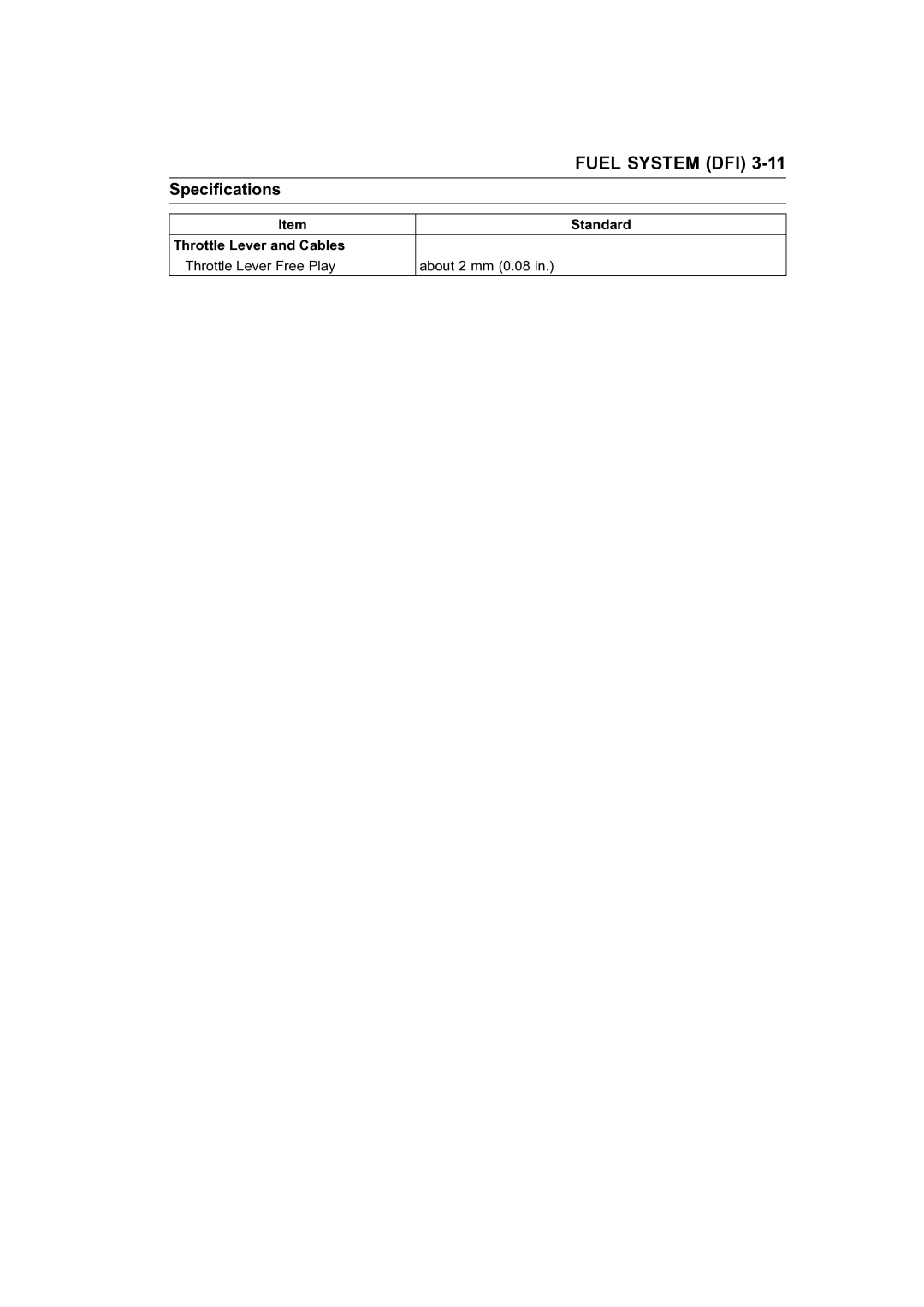 Kawasaki STX-15F service manual Fuel System DFI 