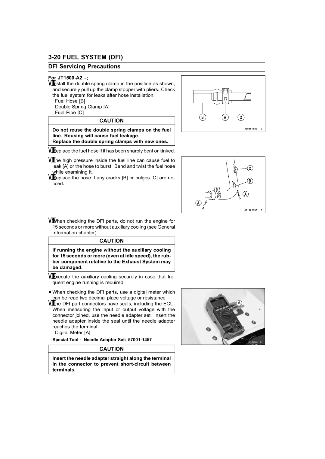 Kawasaki STX-15F service manual For JT1500-A2 ∼ 