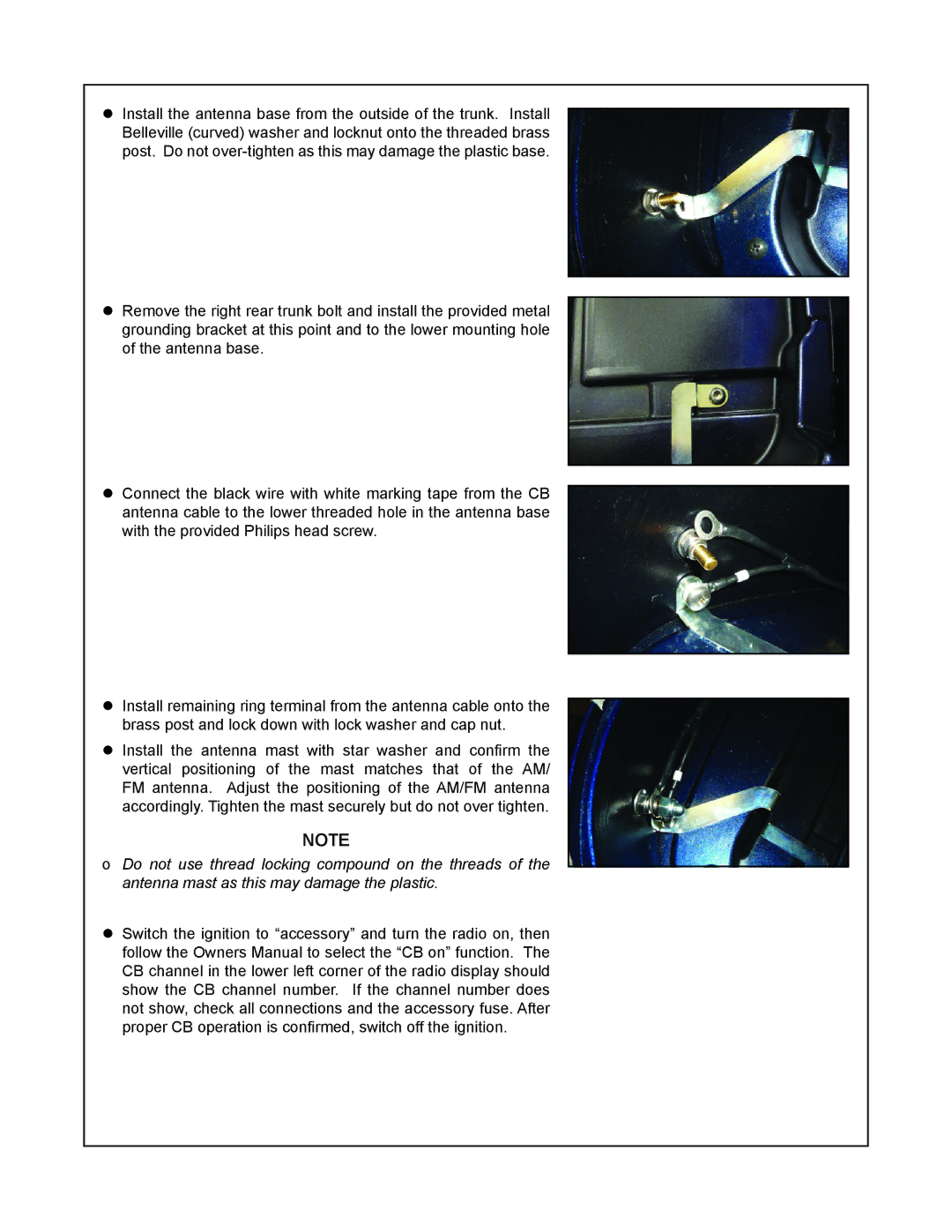 Kawasaki VULCAN 1700 VOYAGER installation instructions 