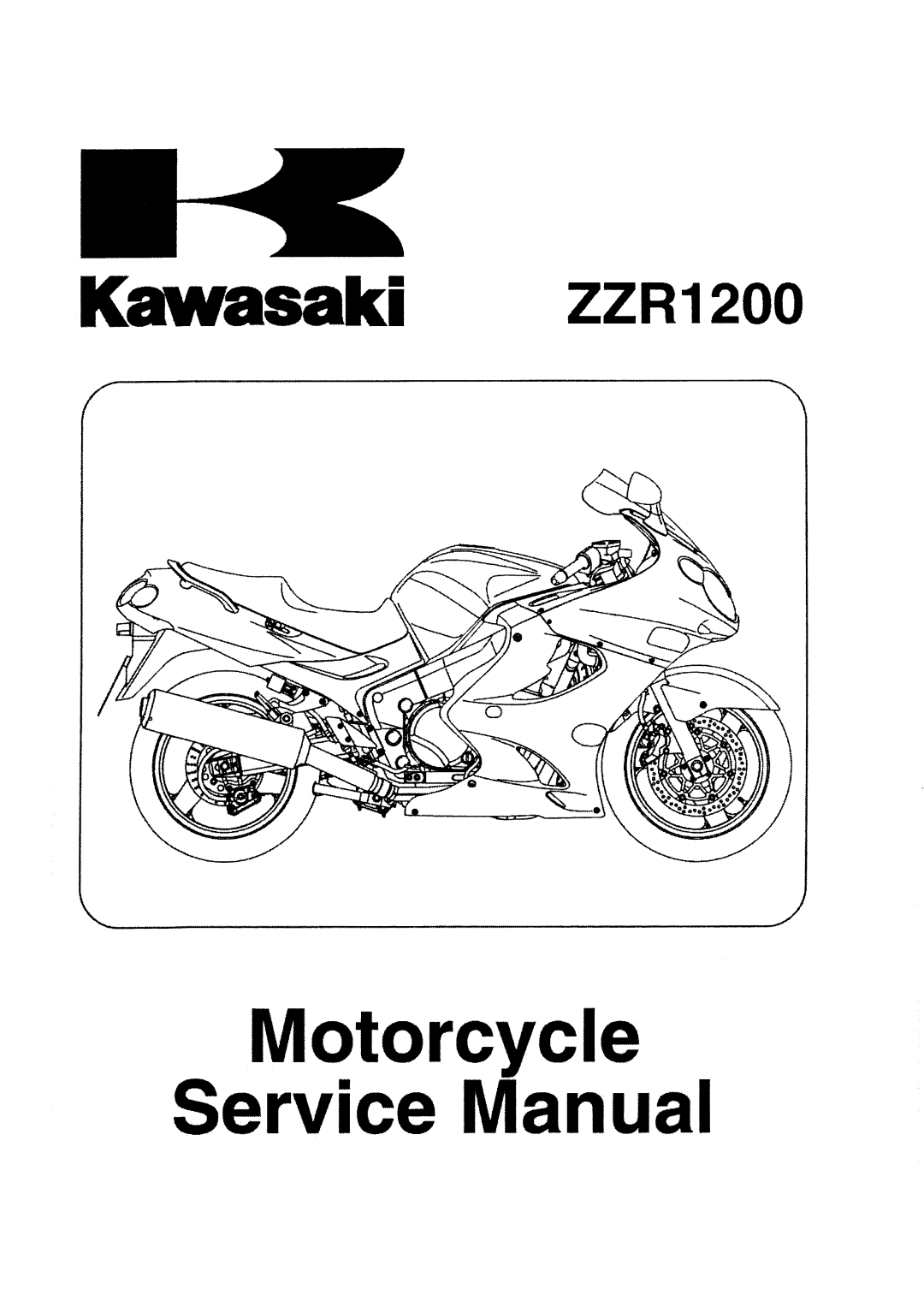 Kawasaki ZZR1200 manual 