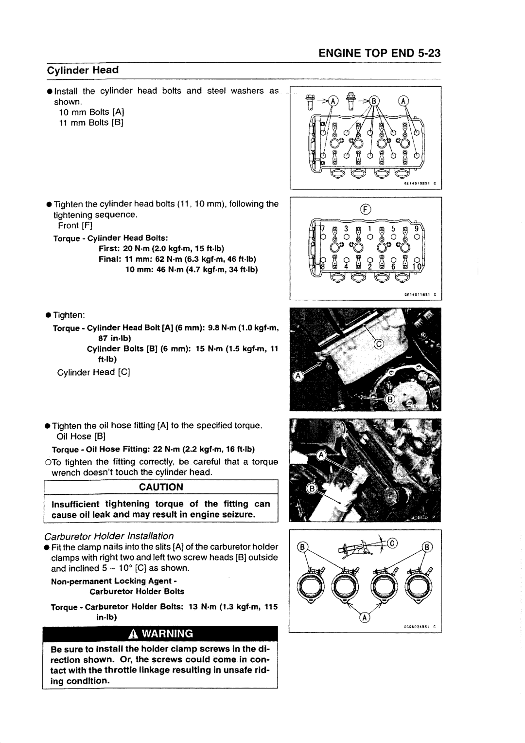 Kawasaki ZZR1200 manual 