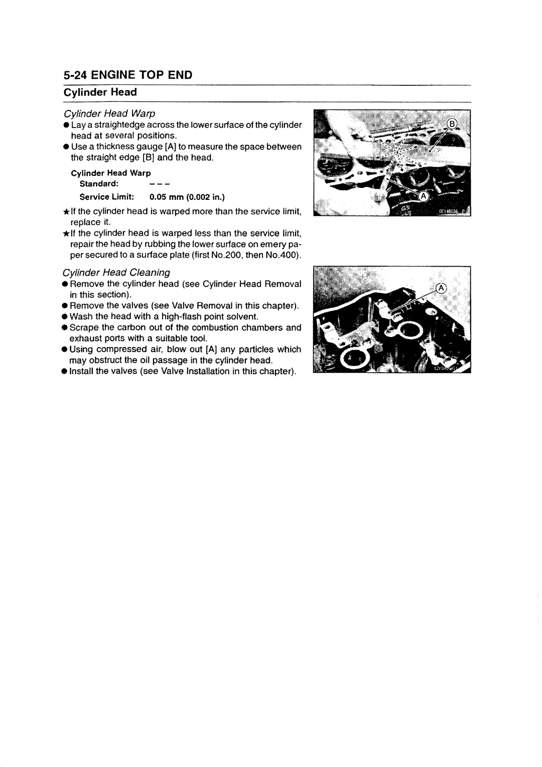 Kawasaki ZZR1200 manual 