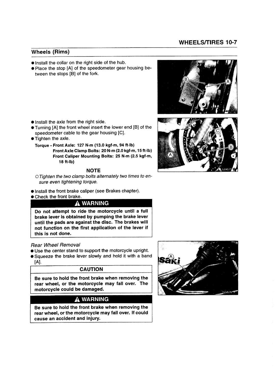 Kawasaki ZZR1200 manual 