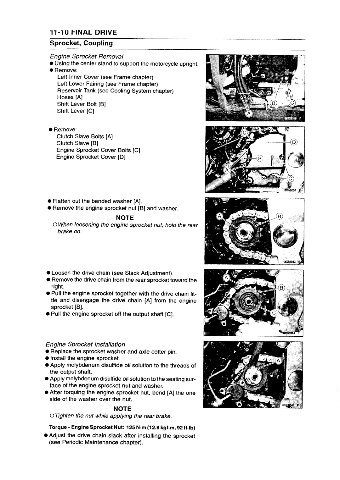 Kawasaki ZZR1200 manual 