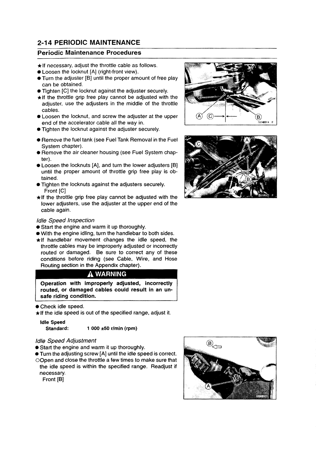 Kawasaki ZZR1200 manual 