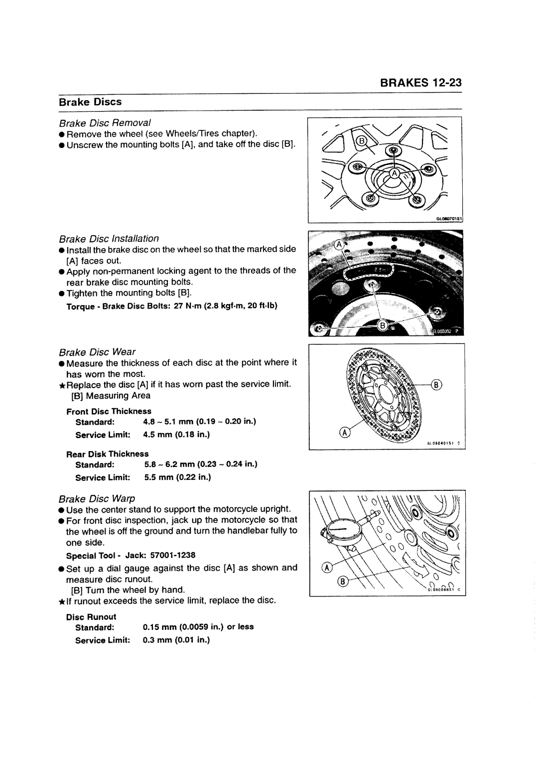 Kawasaki ZZR1200 manual 