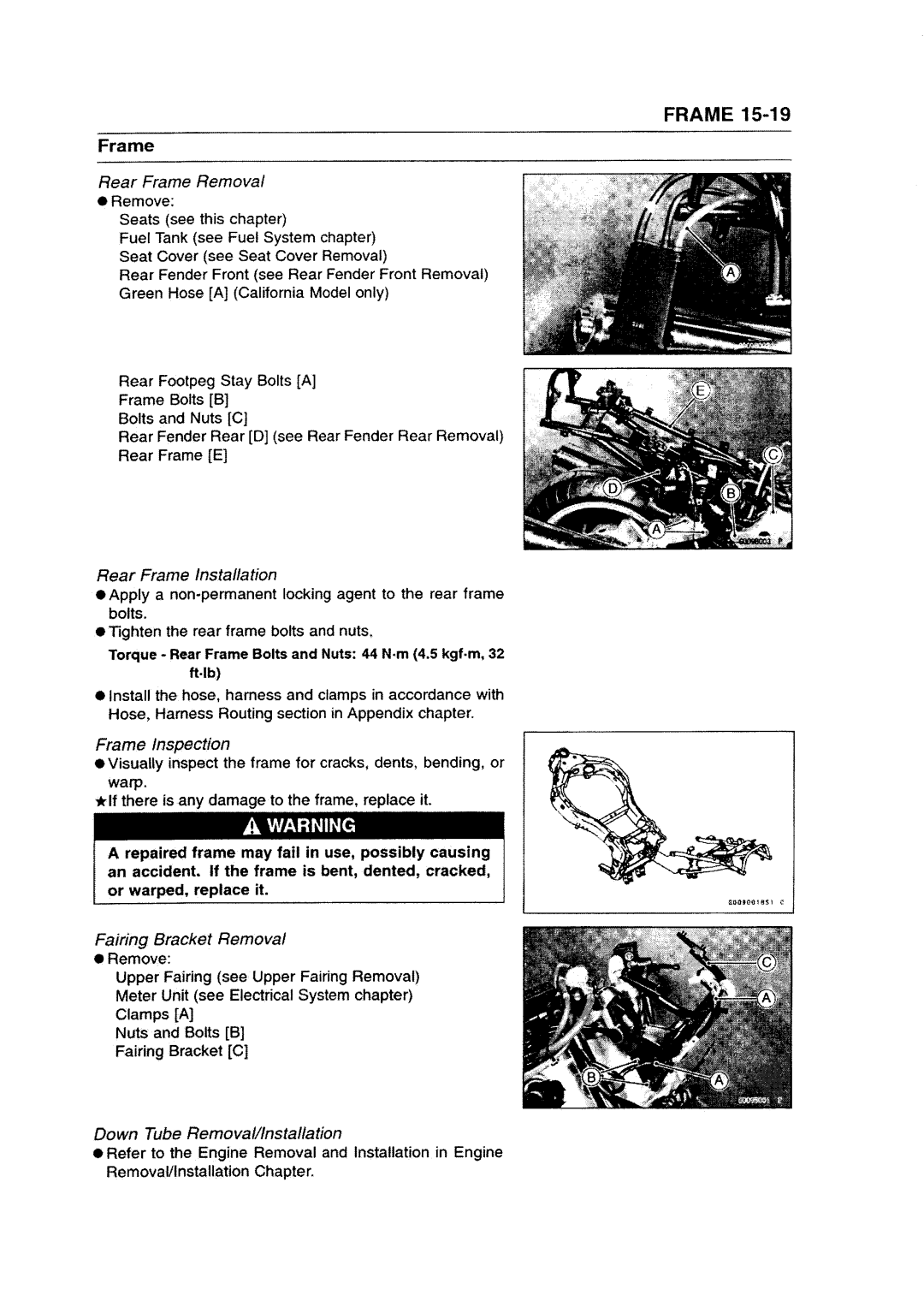 Kawasaki ZZR1200 manual 