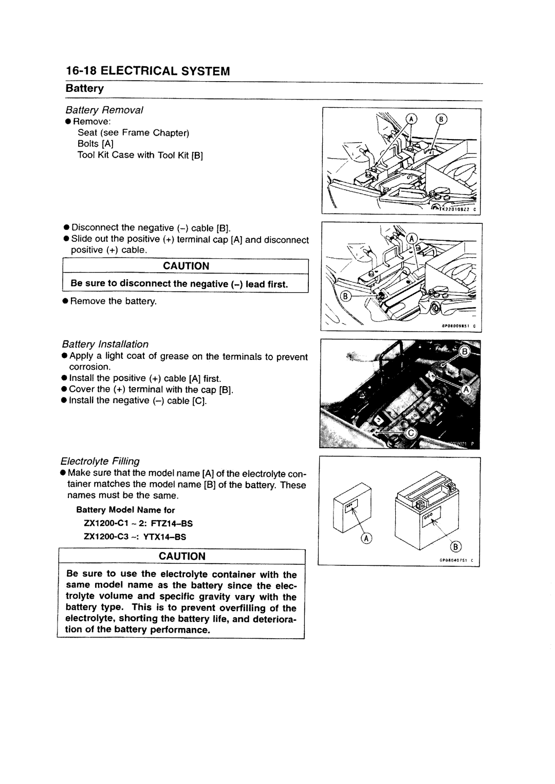 Kawasaki ZZR1200 manual 