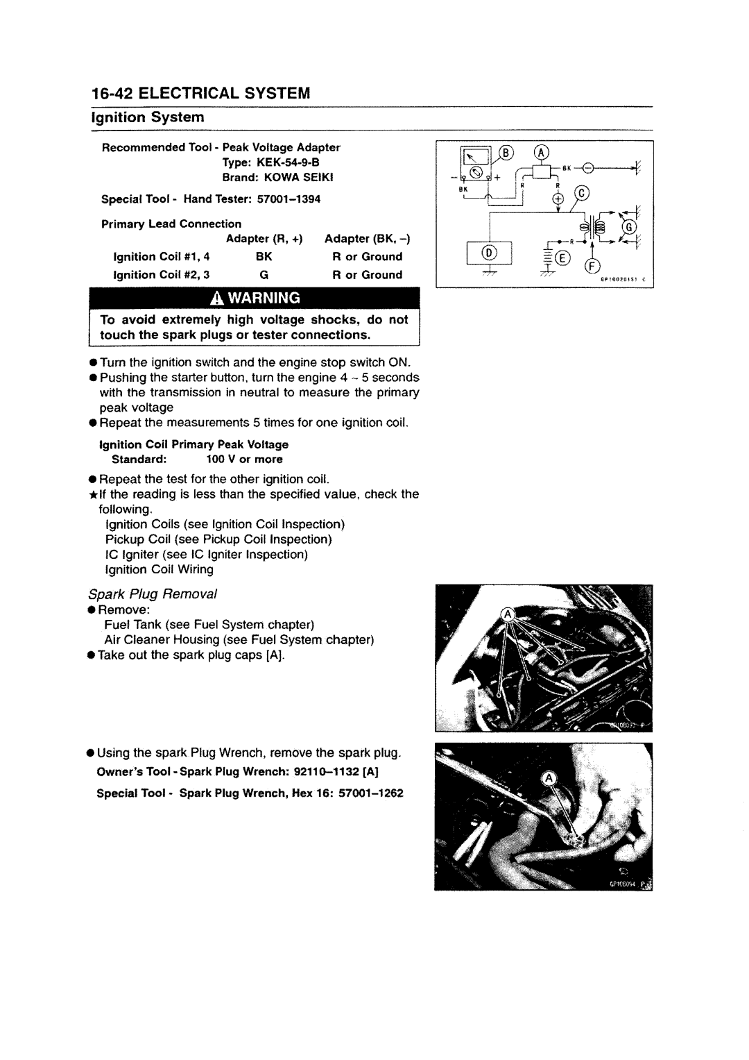 Kawasaki ZZR1200 manual 