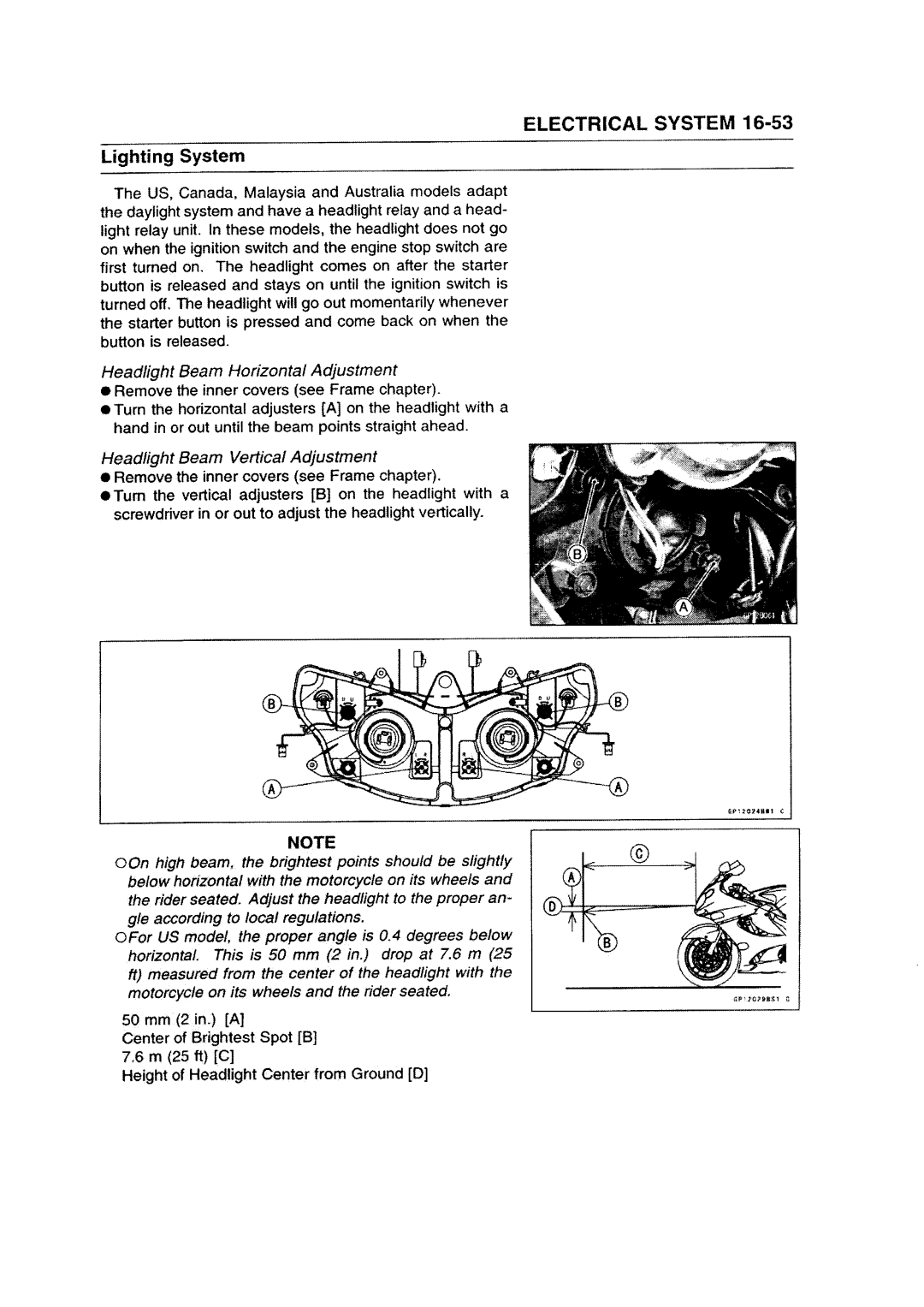 Kawasaki ZZR1200 manual 