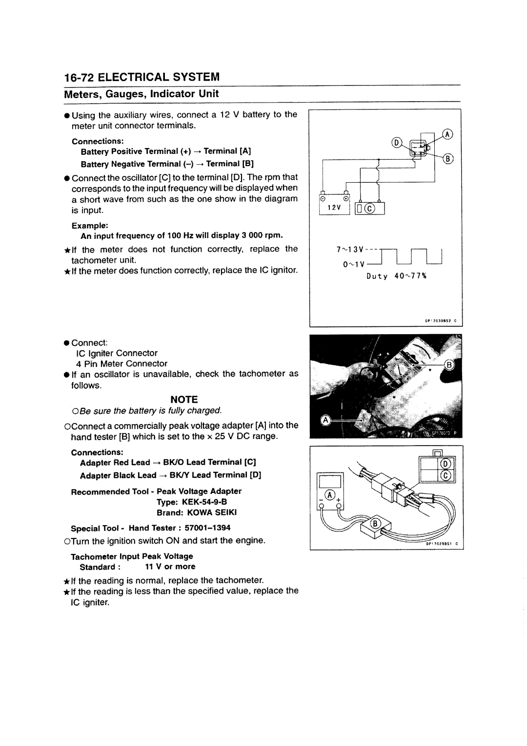 Kawasaki ZZR1200 manual 