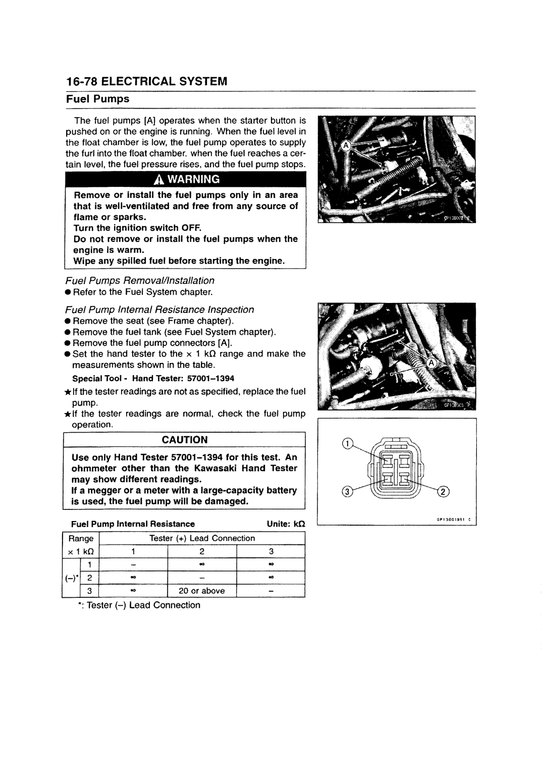 Kawasaki ZZR1200 manual 