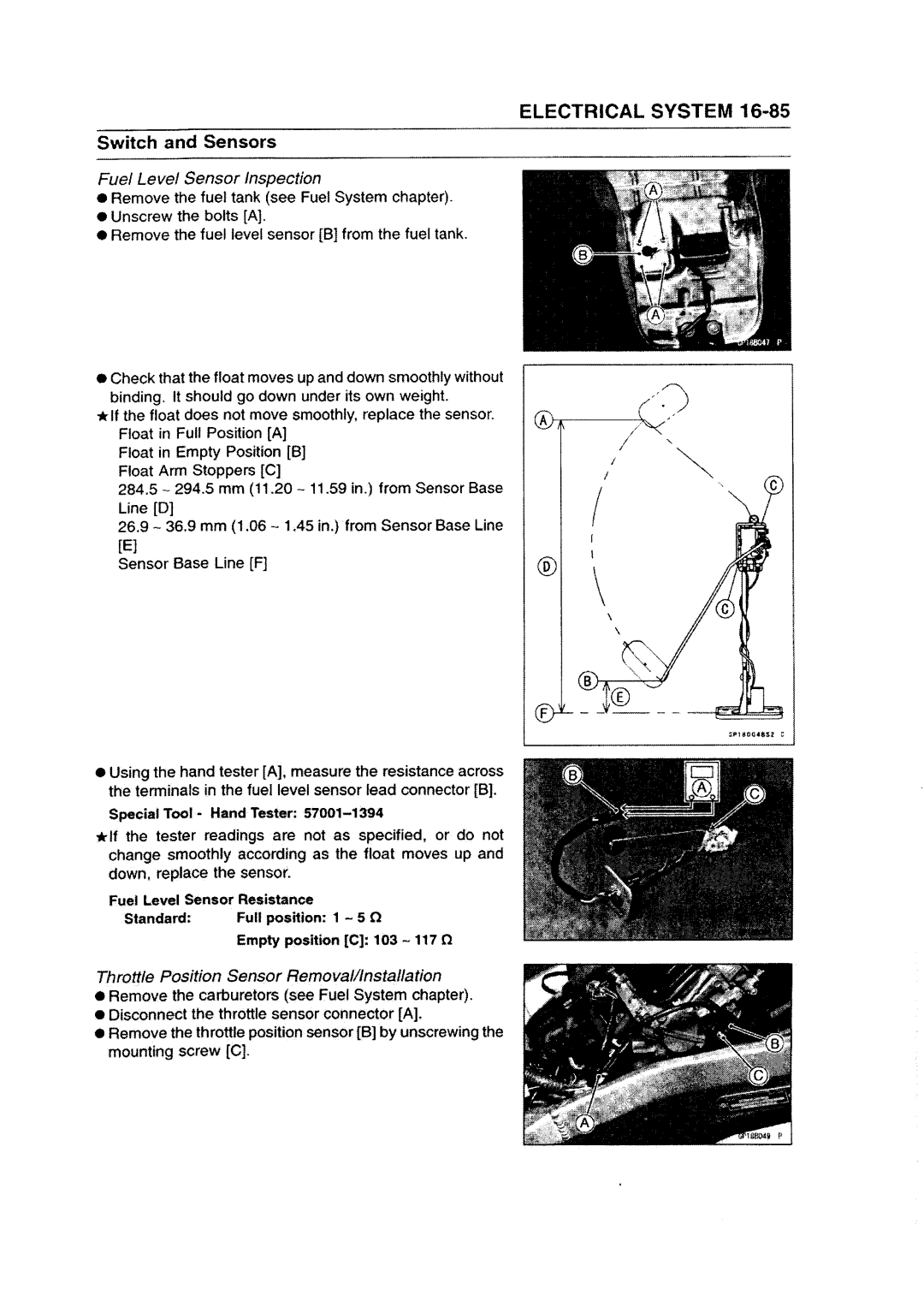 Kawasaki ZZR1200 manual 