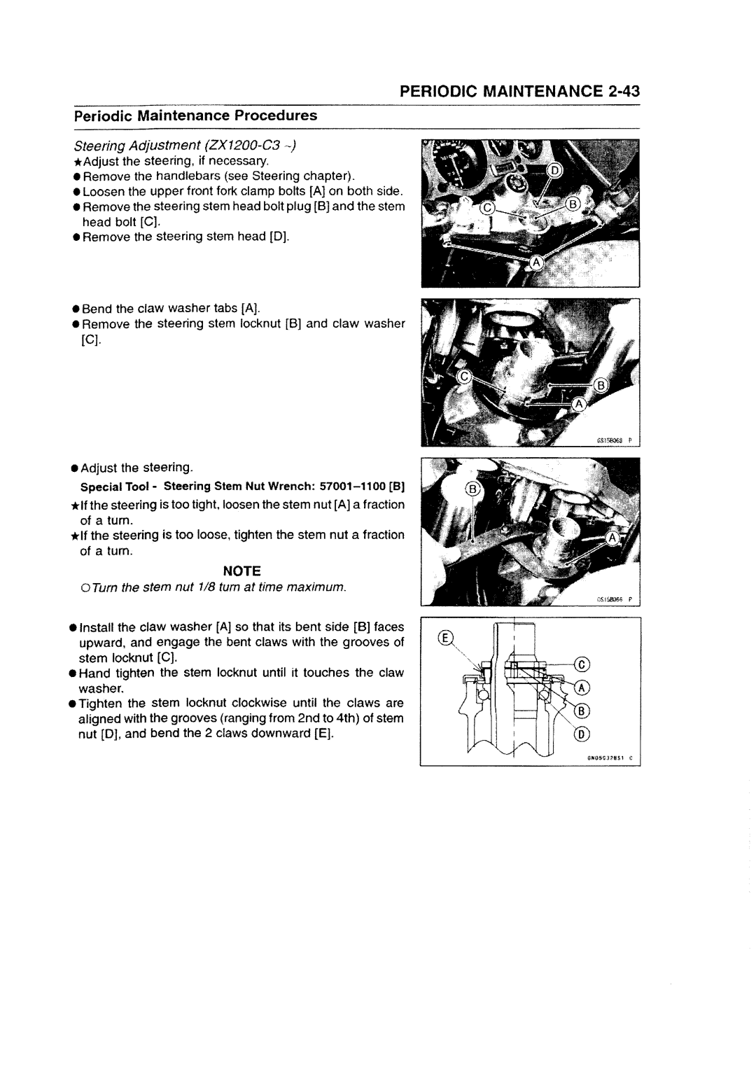 Kawasaki ZZR1200 manual 