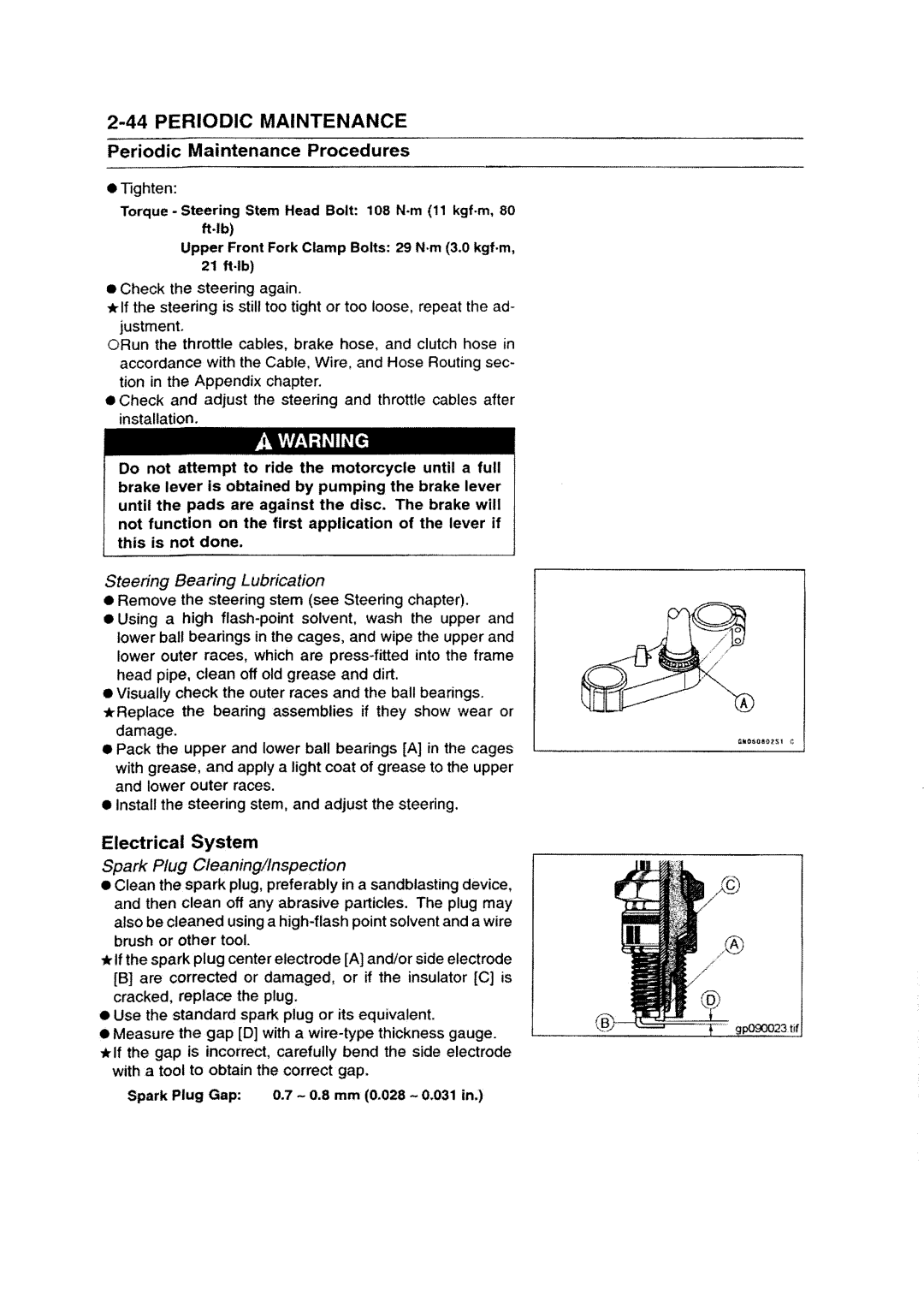 Kawasaki ZZR1200 manual 