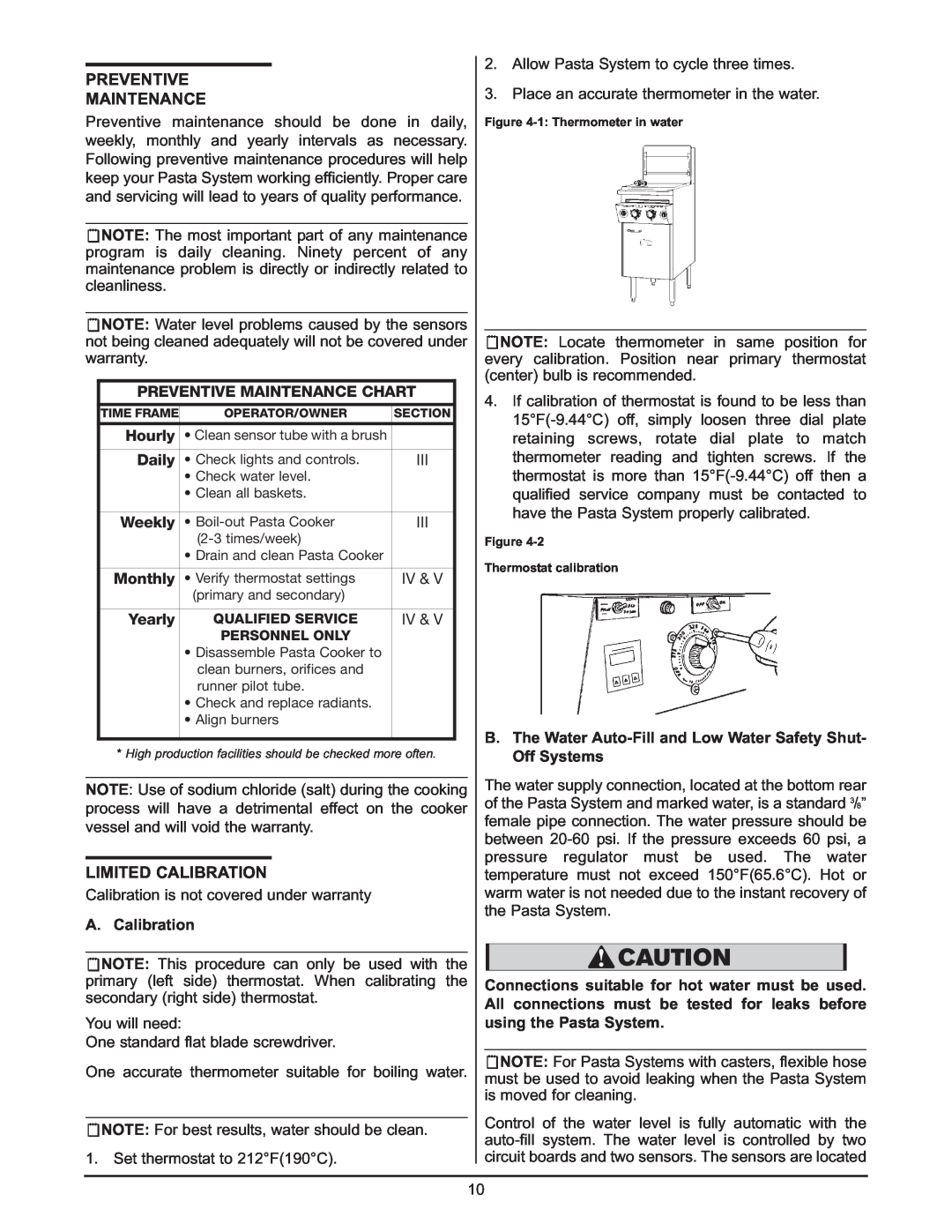Keating Of Chicago 0107 service manual Preventive, Maintenance, Limited Calibration 