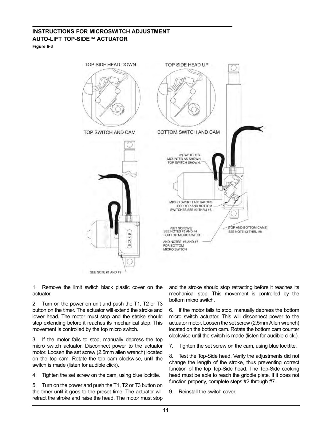 Keating Of Chicago 2005 user manual Reinstall the switch cover 