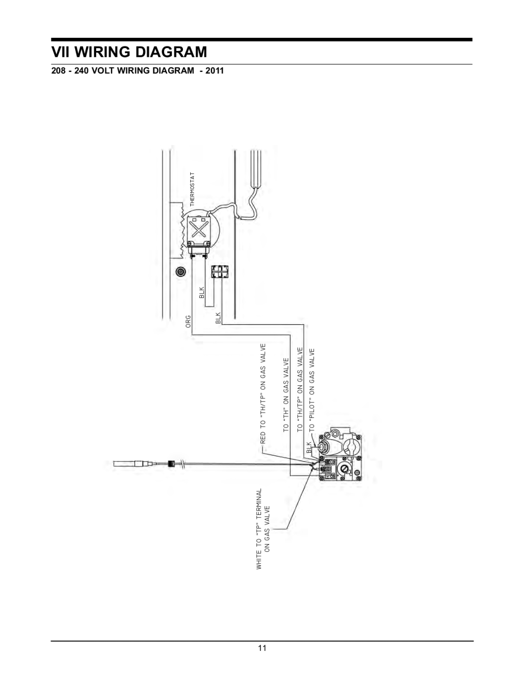 Keating Of Chicago Griddle user manual VII Wiring Diagram, 208 240 Volt Wiring Diagram 