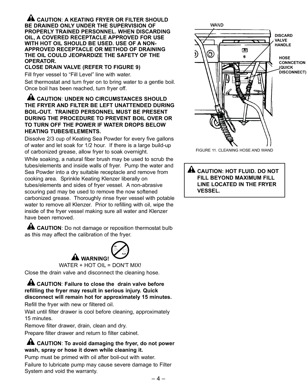 Keating Of Chicago Hands Free manual Discard Valve Handle Hose Conncetion Quick Disconnect 