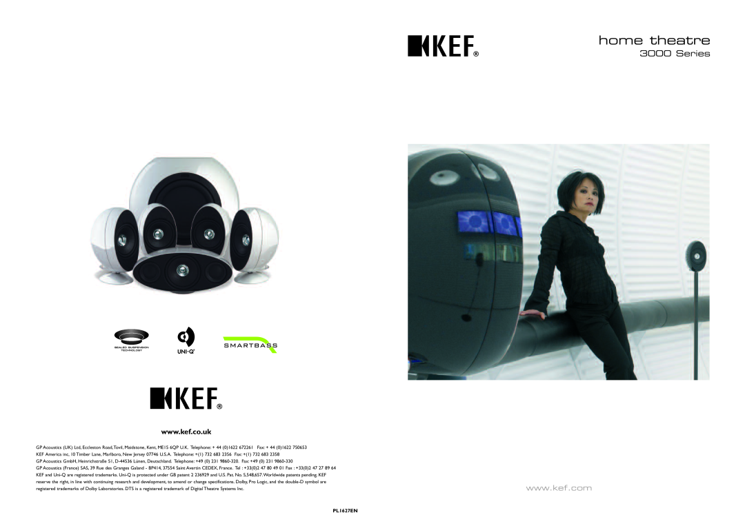 KEF Audio 3000 Series specifications 