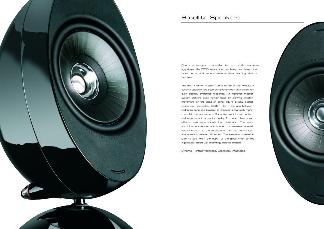 KEF Audio 3000 Series specifications Satellite Speakers 