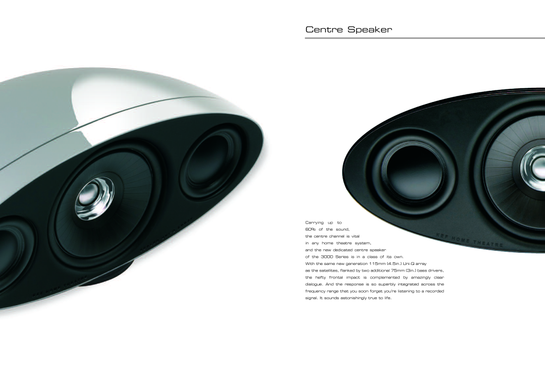 KEF Audio 3000 Series specifications Centre Speaker 