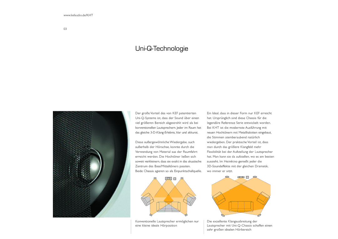 KEF Audio KHT2005.2, KHT9000 ACE, KHT1005 manual Uni-Q-Technologie 