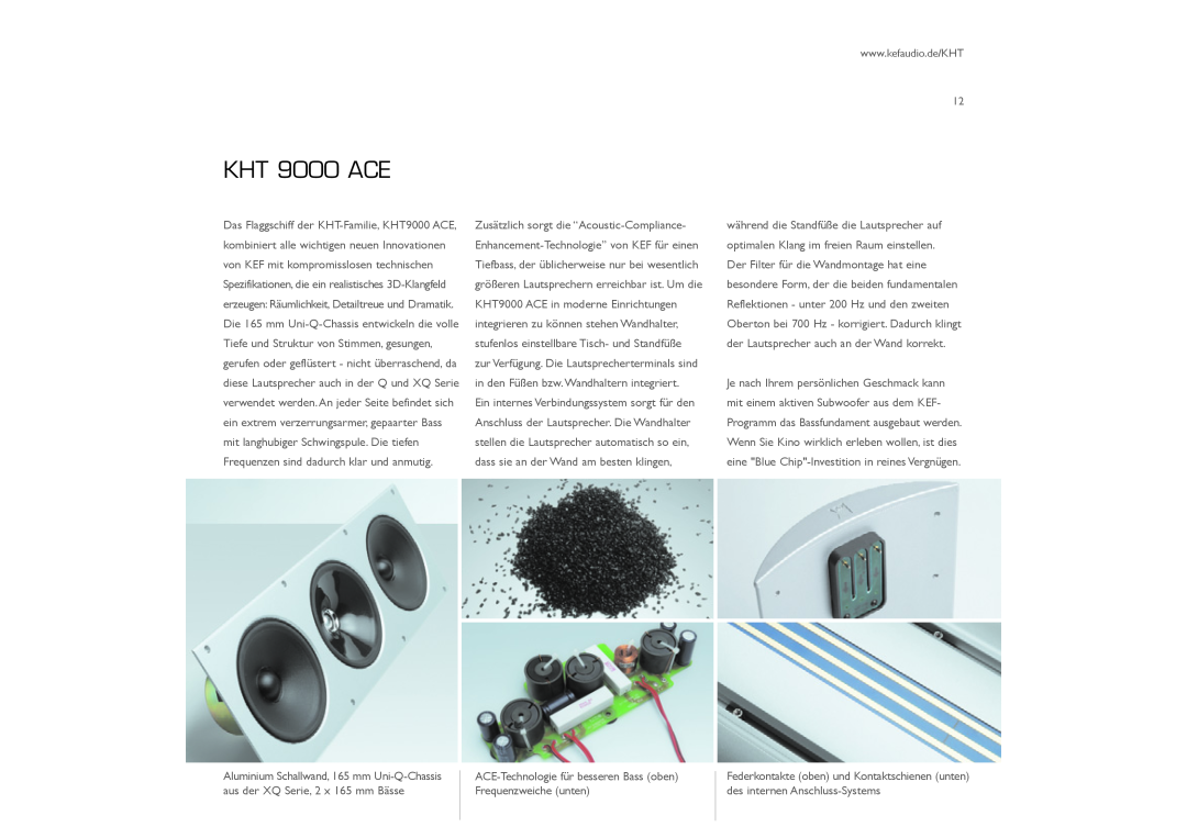 KEF Audio KHT2005.2, KHT9000 ACE, KHT1005 manual KHT 9000 ACE 
