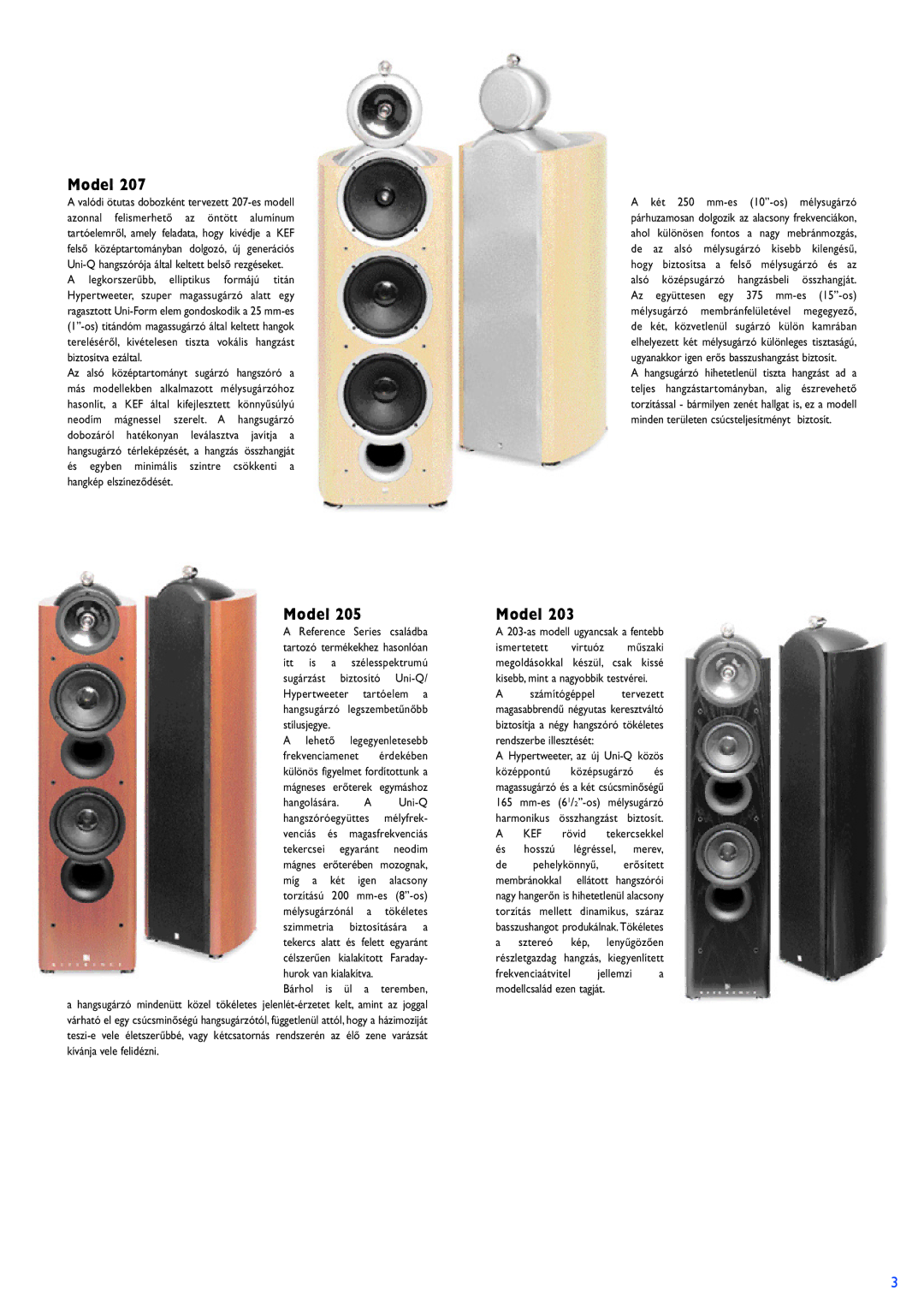 KEF Audio Loudspeaker manual Model 