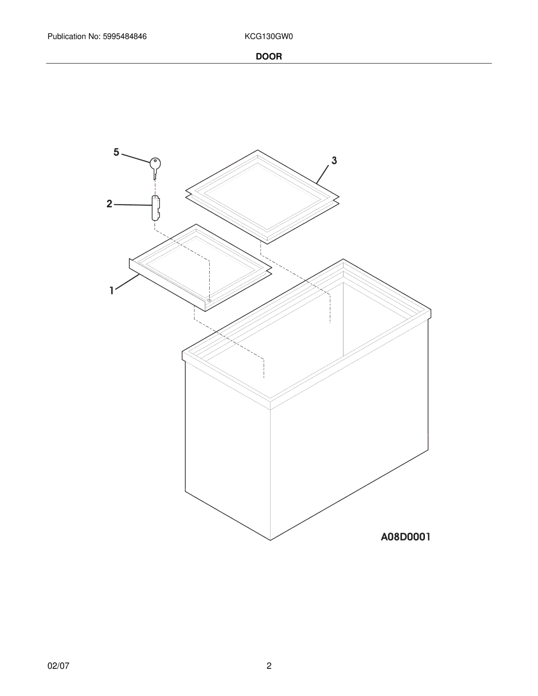 Kelvinator KCG130GW0 manual A08D0001 
